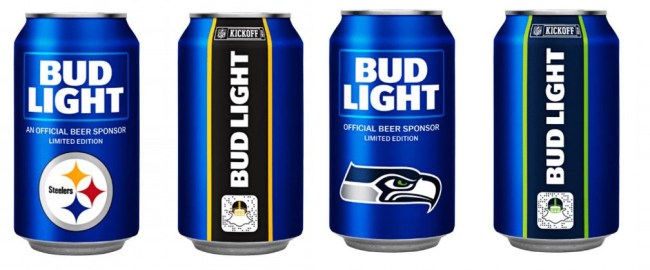Bud Light 2018 NFL Beer Cans