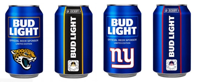 Bud Light 2018 NFL Beer Cans
