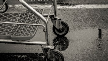 This Woman Who Braved Through A Torrential Downpour To Return Her Shopping Cart Deserves Universal Admiration