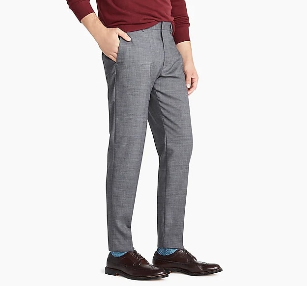 Ludlow Classic-fit pant in stretch grey four-season wool