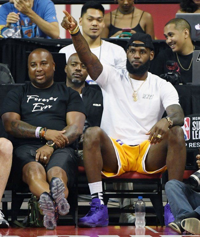 LeBron James Custom Diamond Gold 15 Sneakers