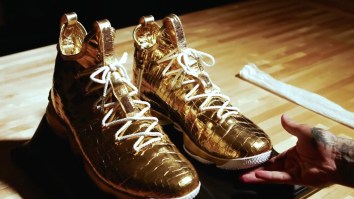 LeBron James Got A Pair Of Diamond And Gold LeBron 15s Worth Over $100K To Celebrate 30,000 Points
