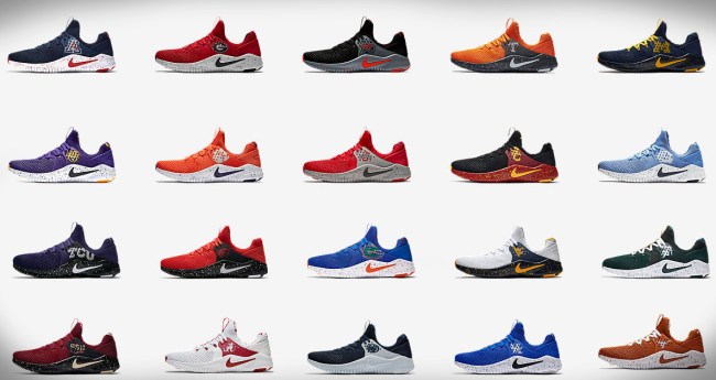 Nike Free TR8 college Football Teams