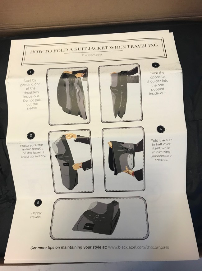 The Traveler Suit Black Lapel