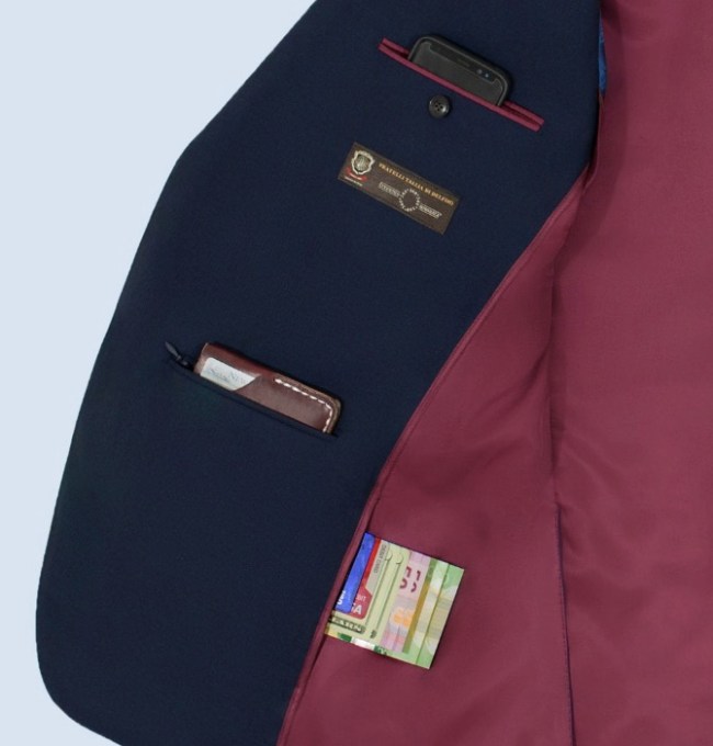 The Traveler Suit Black Lapel