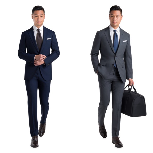 The Traveler Suit Black Lapel
