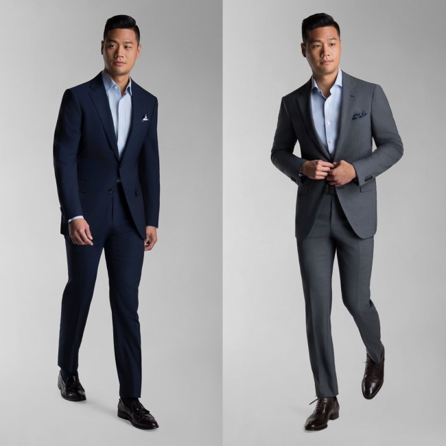 The Traveler Suit Black Lapel