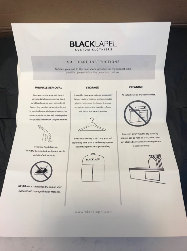 The Traveler Suit Black Lapel