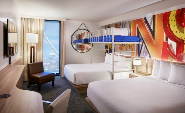 Fan Caves Linq Sportsbook Las Vegas bunk beds