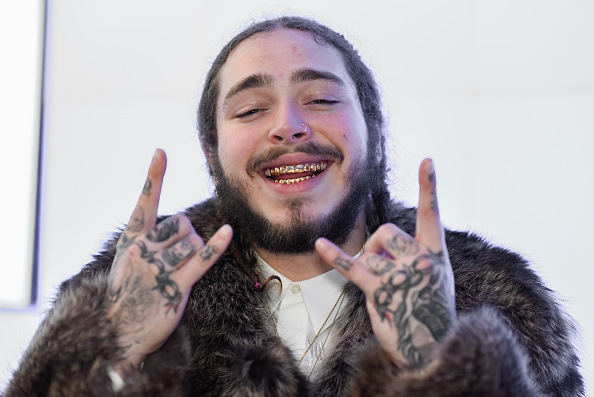 NEW YORK, NY - NOVEMBER 30:  Rapper Post Malone visits SiriusXM Studio on November 30, 2016 in New York City.  (Photo by Matthew Eisman/Getty Images)