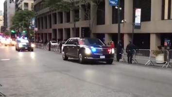 President Trump Gets New $1.5 Million Beast Limo, A 20,000-Pound Rolling Fortress With Tear Gas Cannons