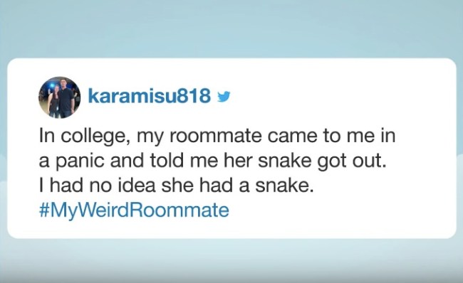 weird roommate stories