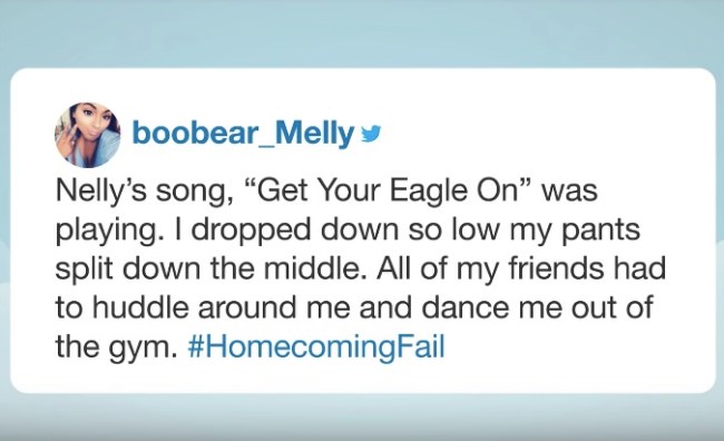 best of Homecoming Fail tweets