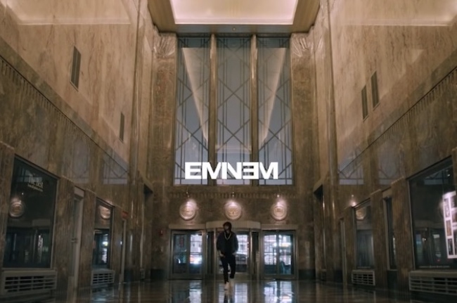Eminem performs Venom on Empire State Building on Jimmy Kimmel Live
