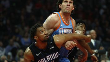 These Incredible Photos Of 7’3” Boban Marjanovic Standing Next To 4’11” Kristin Chenoweth Will Blow Your Damn Mind