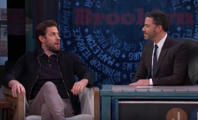 John Krasinski pranks Jimmy Kimmel in Brooklyn