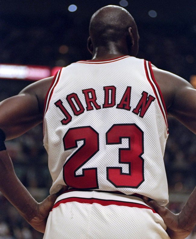 Superfan Michael Jordan Jersey Tattoo Back