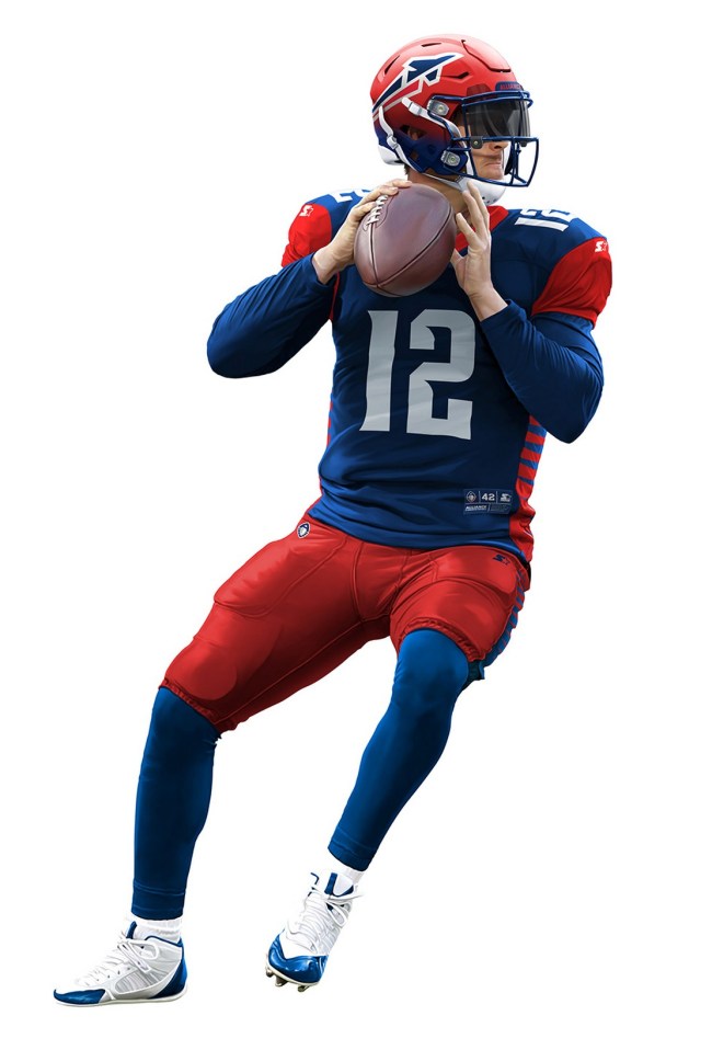 Alliance of American Football uniforms