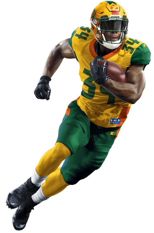 Alliance of American Football uniforms