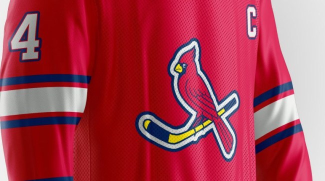 Artist Designs Hockey Uniforms MLB Teams