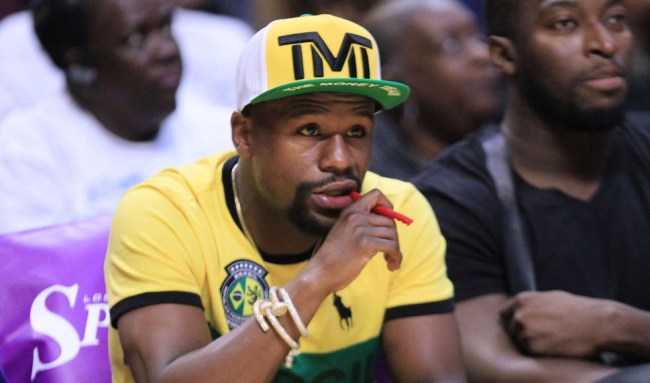 Dana White Floyd Mayweather Fight Octagon