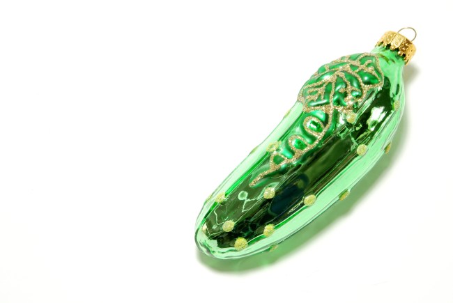 Christmas pickle ornament