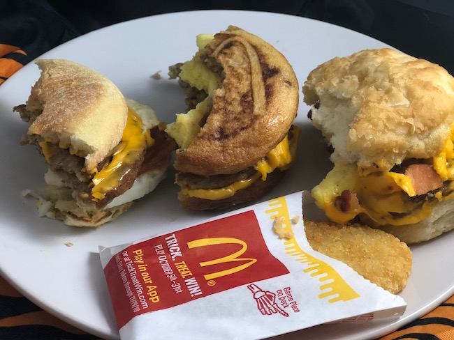 mcdonalds triple breakfast stack challenge