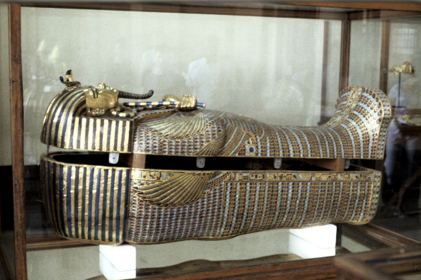 Golden sarcophagus of the Pharoah Tutankhamun, c1325 BC. (Photo by Ann Ronan Pictures/Print Collector/Getty Images)