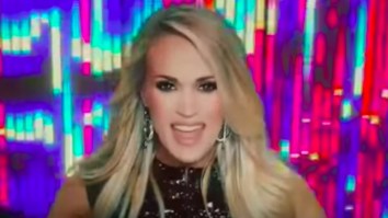 Things Got Awkward When Carrie Underwood Called Out Twitter User For Rightfully Blasting Her ‘Sunday Night Football’ Song