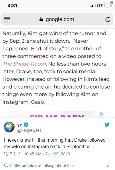 kanye_drake_kim_kardasian_tweets