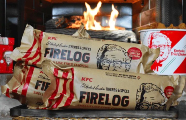 kfc fried chicken log
