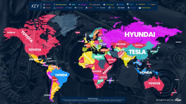 most googled car brands of 2018