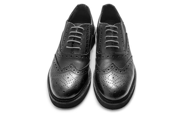 Black brogue Mens Dress Shoes