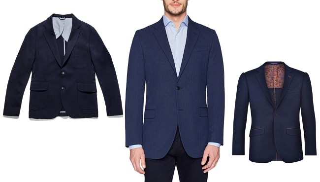 navy blue sports coat men