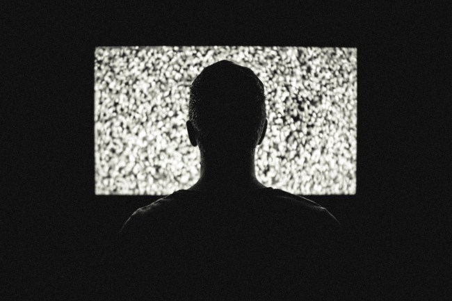 watching tv