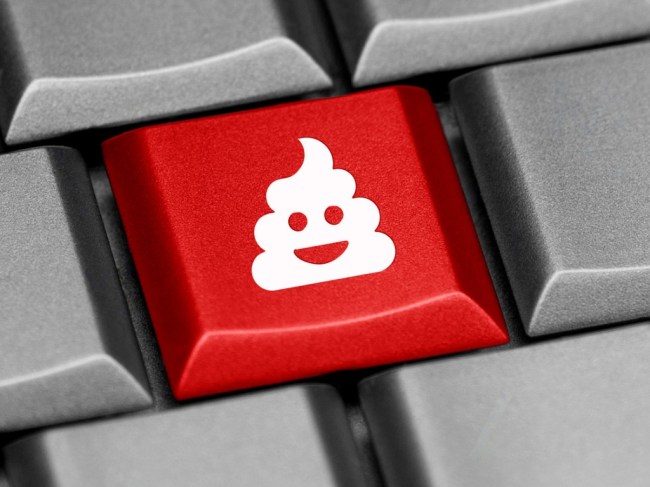 poop joke computer key