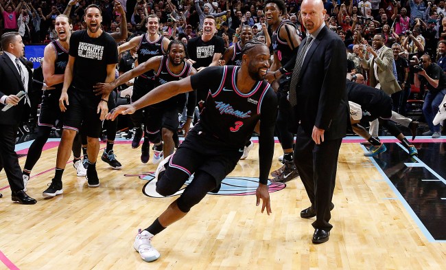 Dwyane Wade Hits Game-Winning Three Kobe Chris Paul Reactions