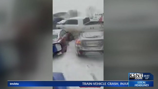 Footage Of Massive Chain-Reaction Crash On I-70 In Missouri