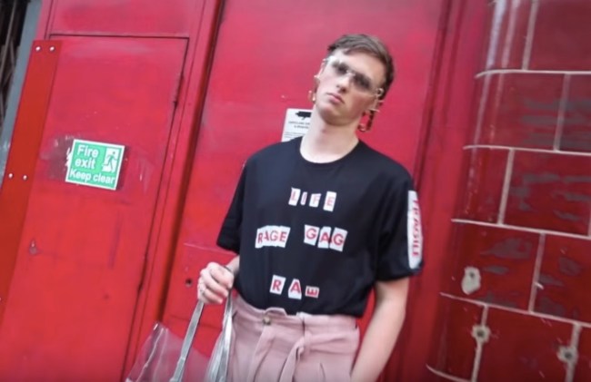 Guy Trolls London Fashion Week with cheap outfits