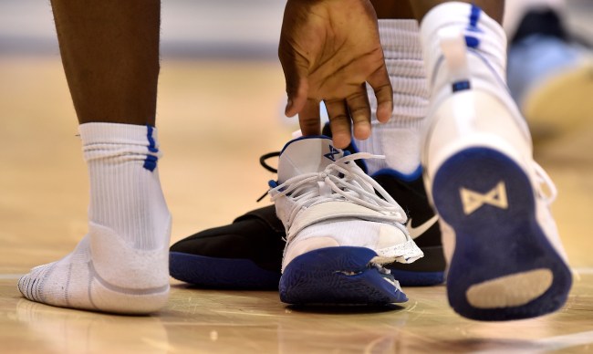 People Are Ripping Paul George On Twitter For Zion Williamson Injury