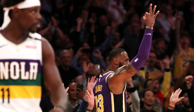 Twitter Loved Anthony Davis Reaction To LeBron Hitting A Dagger Three