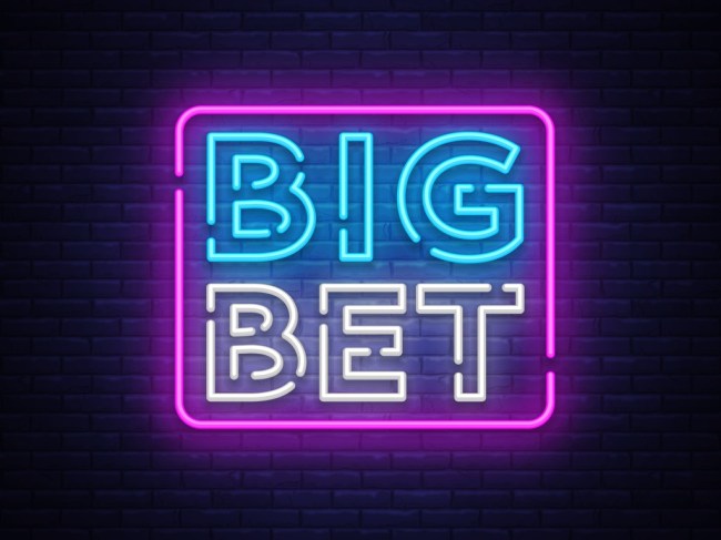 big bet sign gambling