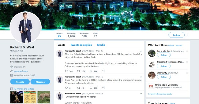 Fake Reporter's Twitter Fooled CBS And March Madness Player's Mom