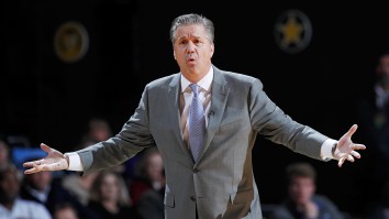 John Calipari’s Hilariously Preposterous Living Room Decor For His ESPN Interview Had Fans Cracking Up