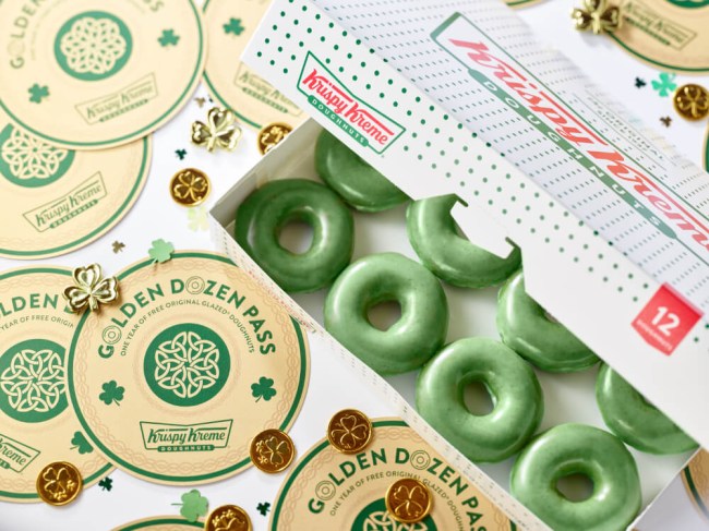krispy kreme st patricks day free donuts