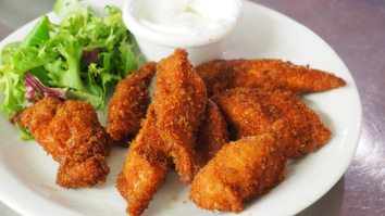 This Two-Pound, 18-Inch-Long Chicken Finger The Texas Rangers Serve Looks Absolutely Delightful