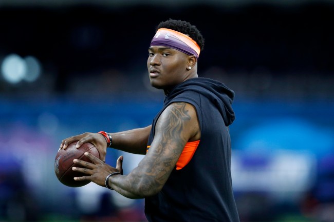 NFL Draft prospect Dwayne Haskins compares himself to Tom Brady from the neck up