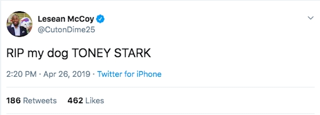 lesean mccoy avengers endgame spoiler