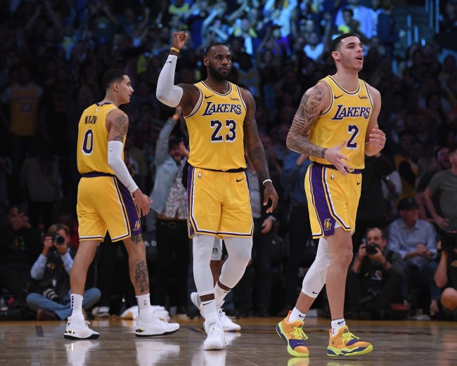 lonzo ball describes lebron james' domination at lakers' first scrimmage