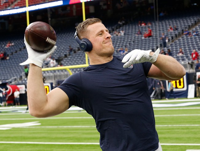 jj watt of the houston texans tweets awesome video of him endorsing an elementary student's class project.